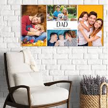 Personalised Fathers Day Birthday Photo Canvas Gift Dad
