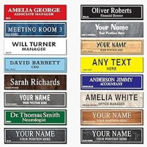Personalised Office Name Plate Custom Wall Room