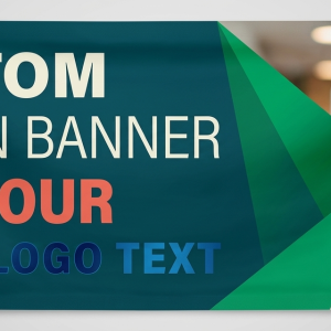 Personalised Banner Custom Photo Artwork Design Add