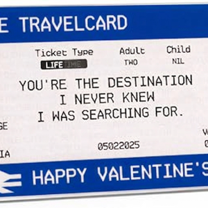 Personalised Valentines Card For Him Her