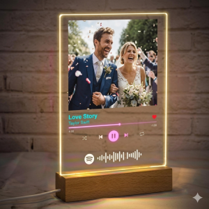 Personalised Spotify Music Plaque Night Light