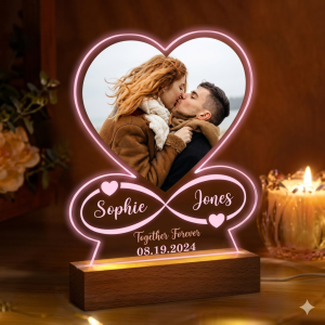 Custom Couple Photo Acrylic Night Light