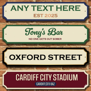 Personalised 3D Street Sign | 8 Colours | Waterproof | Custom Garden Sign | Family Sign