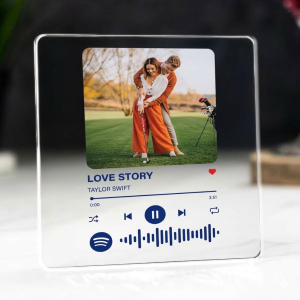 Personalised Spotify Coaster Valentines Day Gifts for Her & Him