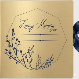 Personalised Funeral Memory Book