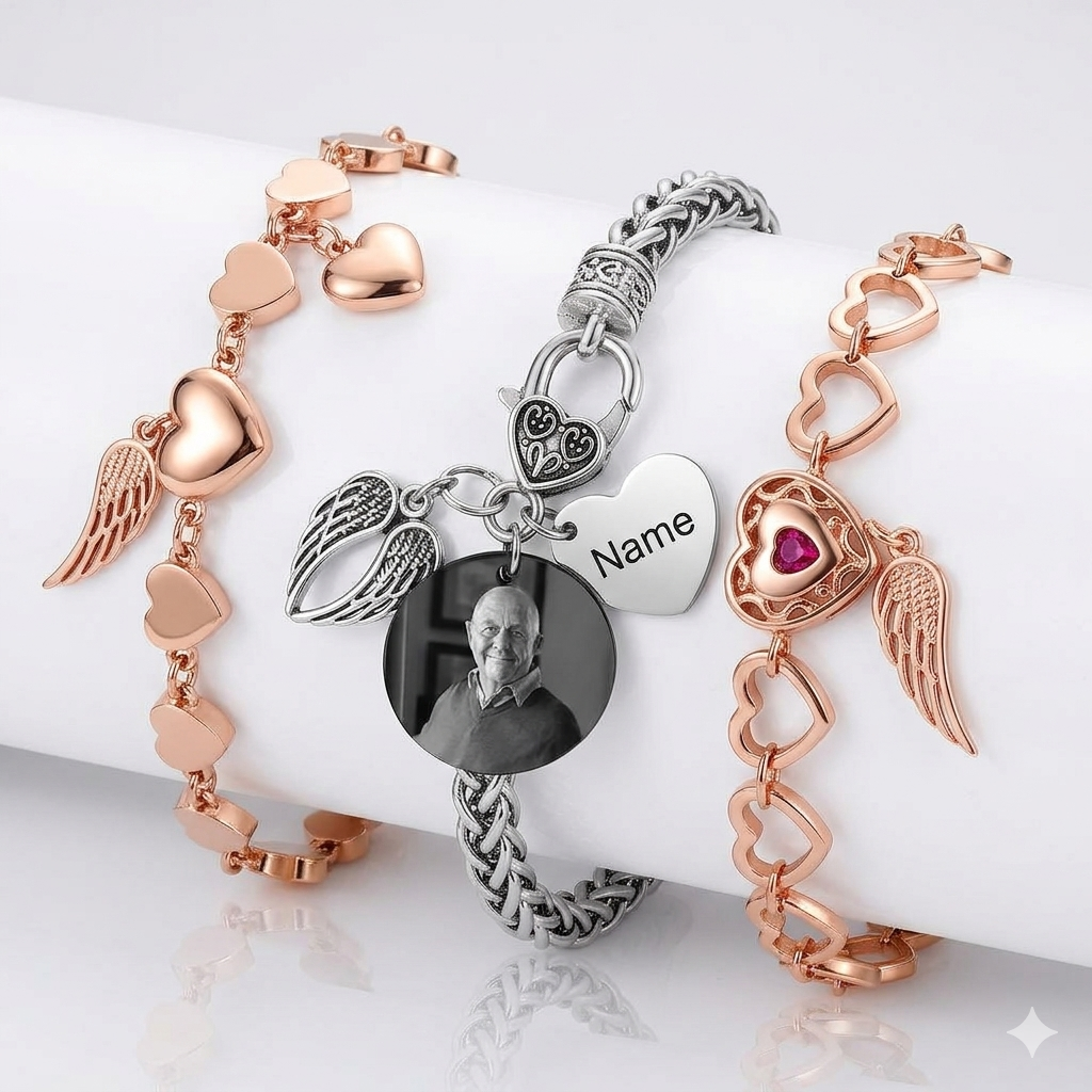 personalised photo memorial bracelet