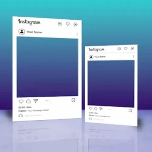 Personalised Selfie Frame Photo Booth – Custom Instagram Frame for Birthday & Wedding Parties