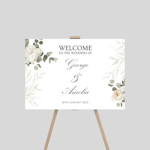 Personalised Wedding Welcome Entrance Sign Board