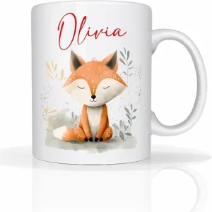 personalised Christmas fox mug personalised Christmas fox mug