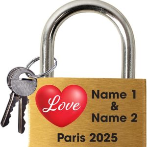 personalized Engraved Love Lock