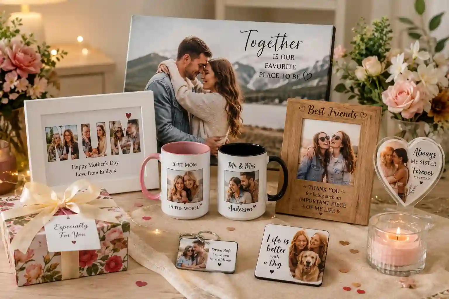 Custom photo gifts for someone special in the UK
