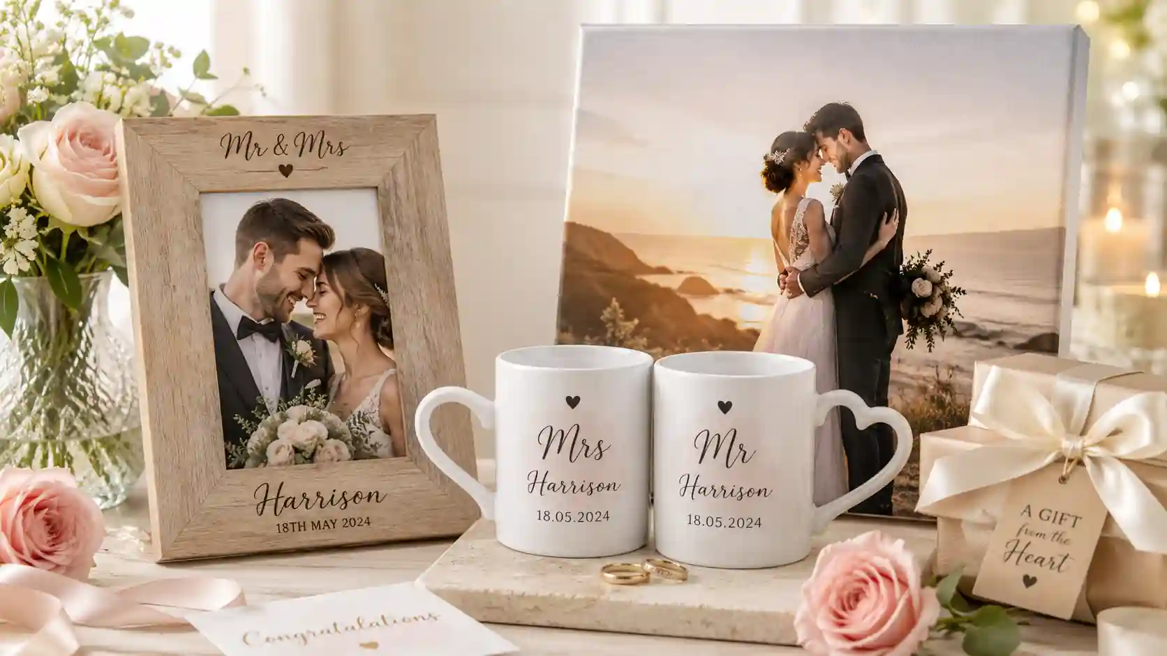How to personalise gifts online UK with photo mugs, canvas prints and photo frames